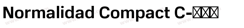 Normalidad Compact C字体转换